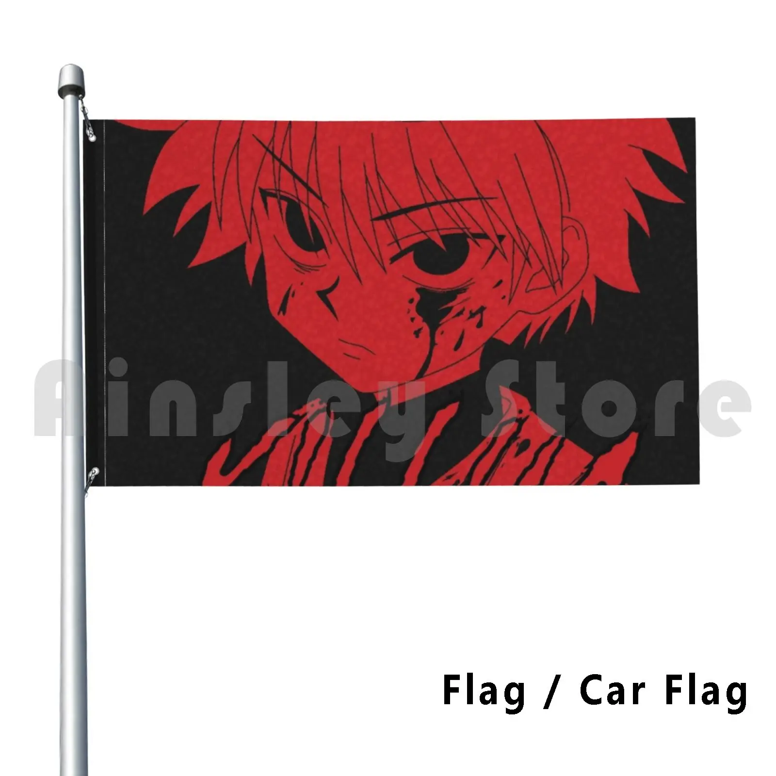 Hunter X Killua аниме флаг автомобиля смешной Hunterxhunter Hunterhunter Gon Weeb |