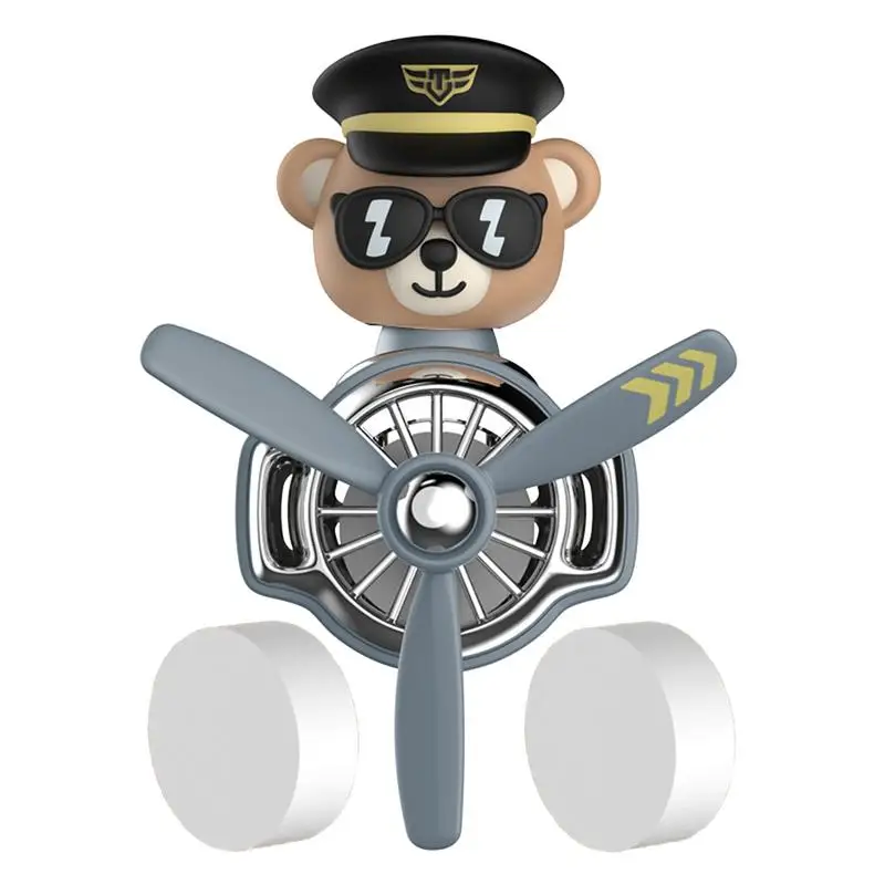 Odświeżacz powietrza do samochodu w samolocie klipsów wentylacyjnych Potrząsająca głowica kształcie samolotu Obrotowy pachnący wentylator na