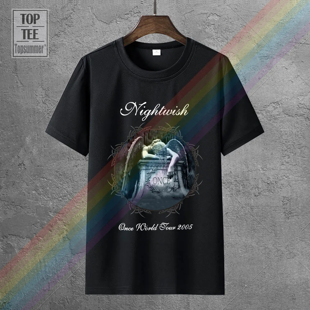 

Nightwish Once Tour черная футболка с искушением Tarja Turunen Xandria Epica 2019 модная с коротким рукавом