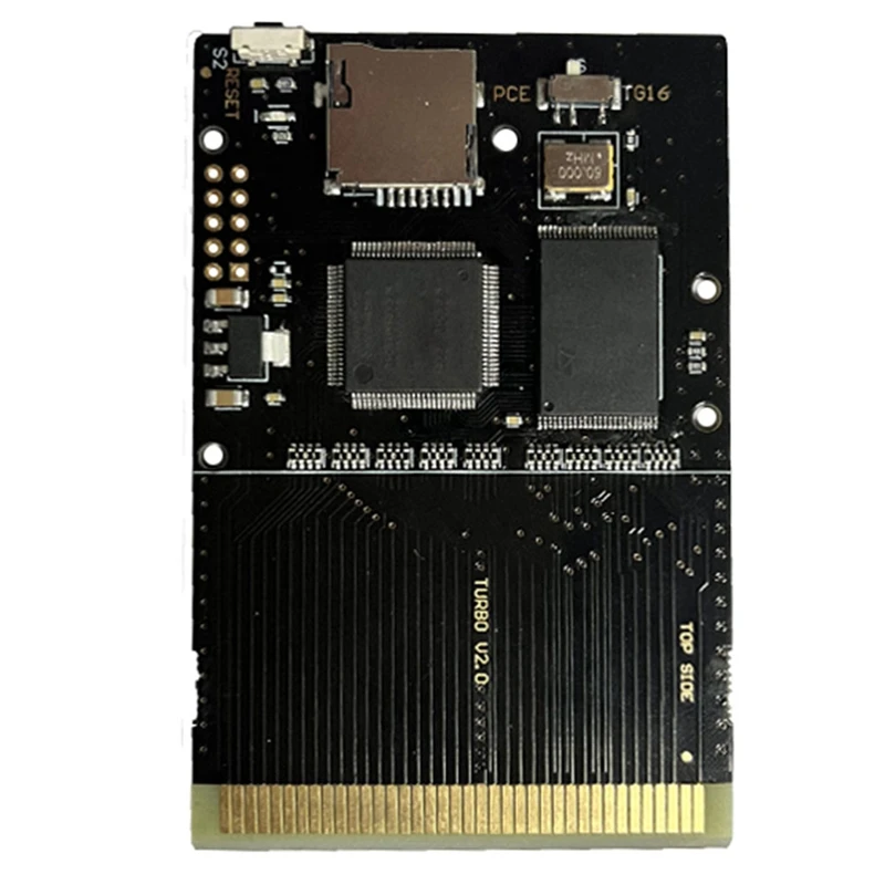 

The Latest Black Gold Edition Of The PCE Turbo Grafx 1000-In-1 Game Cassette For PC Engine Turbo Grafx Gaming Control