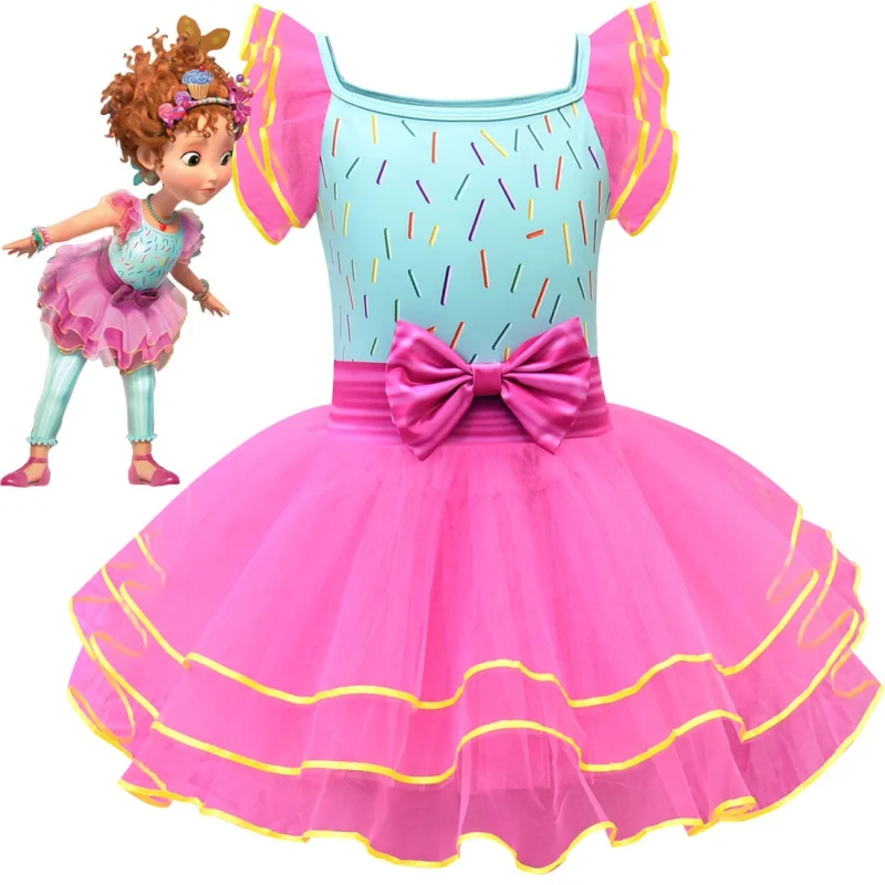 

Summer Girls Princess Birthday Party Dress Up Fancy Nancy Costume Teen Toddler Vestito Roupa Infantil Frocks Child Festa Clothes