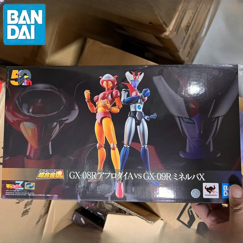 

Оригинальный Bandai Аниме Mazinger Z Gx-08r Aimei Shen A Vs Gx-09r майнерва X модель Фигурка детская Рождественская игрушка Подарки