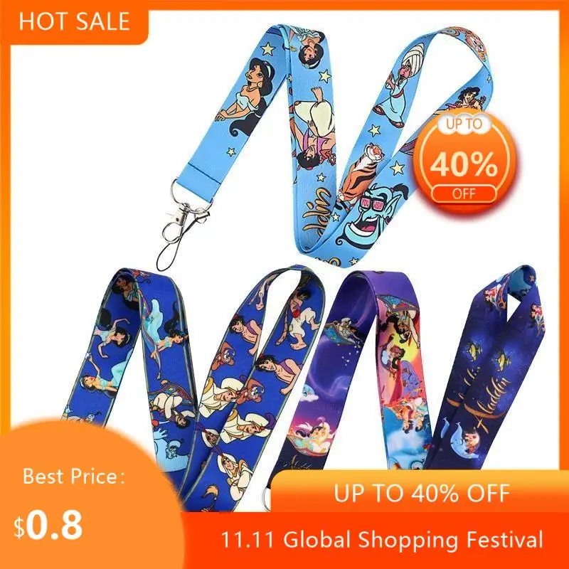 

Aladdin and the magic lamp Lanyards Cool Neck Strap webbings ribbons Phone Keys ID Card Holder Lanyard For Keys DIY Hang Ropes