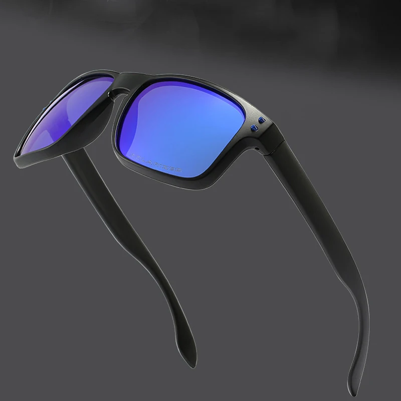 

Designer High Quality Classic Square Frame Retro Rivet Polarized Sunglasses Travel Cycling Sun Glasses For Fishing Men Eyewear
