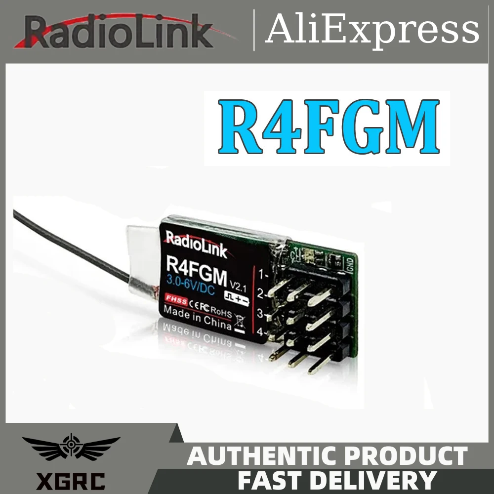 4-канальный мини-приемник Radiolink R4FGM с гироскопом для 1:64 RC Карманный Дрифт