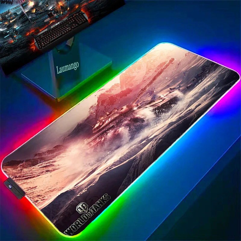 

Computer Mouse Pad Company RGB Gaming Keyboard Mat World of Tanks Table Pads Large Deskpad Office Carpet For Gamers Accessories