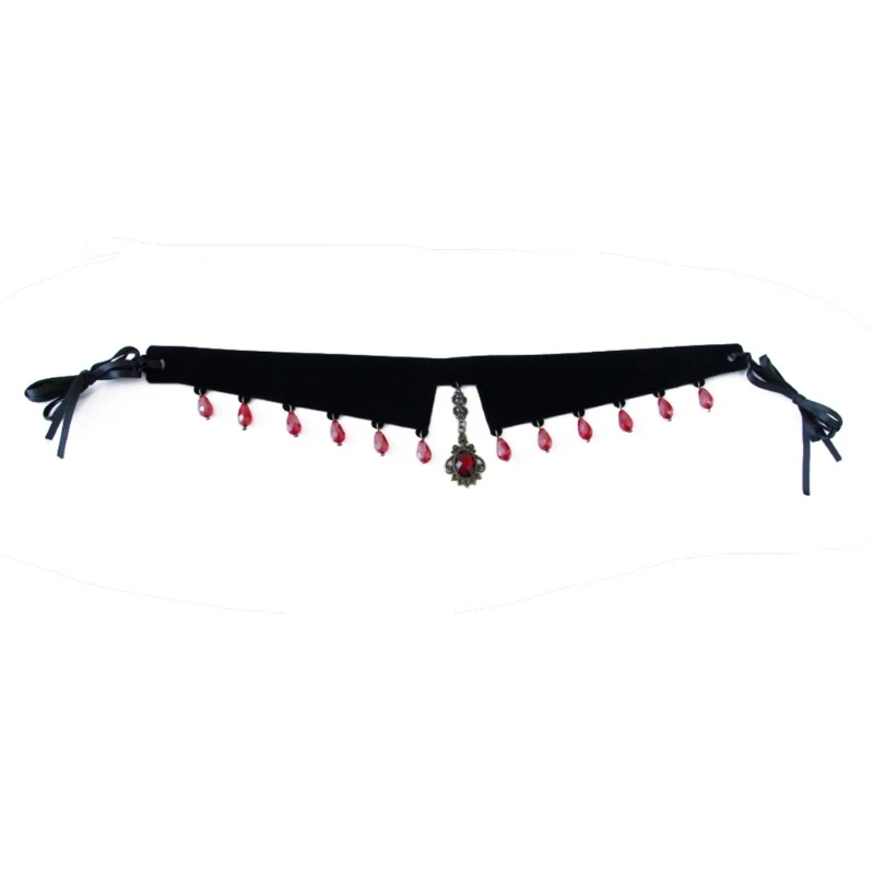 

Винтажное ожерелье с воротником на Хэллоуин, готическое колье, готическое колье, кулон, колье