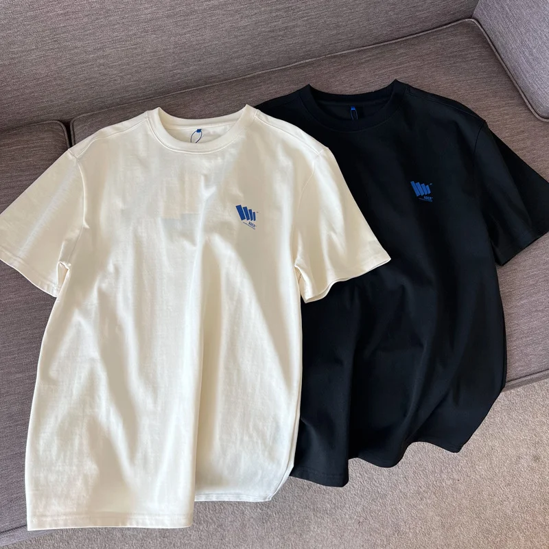 

Ader 2022 spring and summer new signal printing simple loose versatile short sleeve t-shirt men's and women's fashion