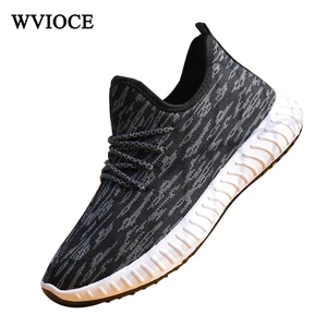 WVIOCE Men Shoes Mesh Fly Woven Breathable Male Sneakers EVA Non-slip Sole Casual Men's Shoes Gym Wa