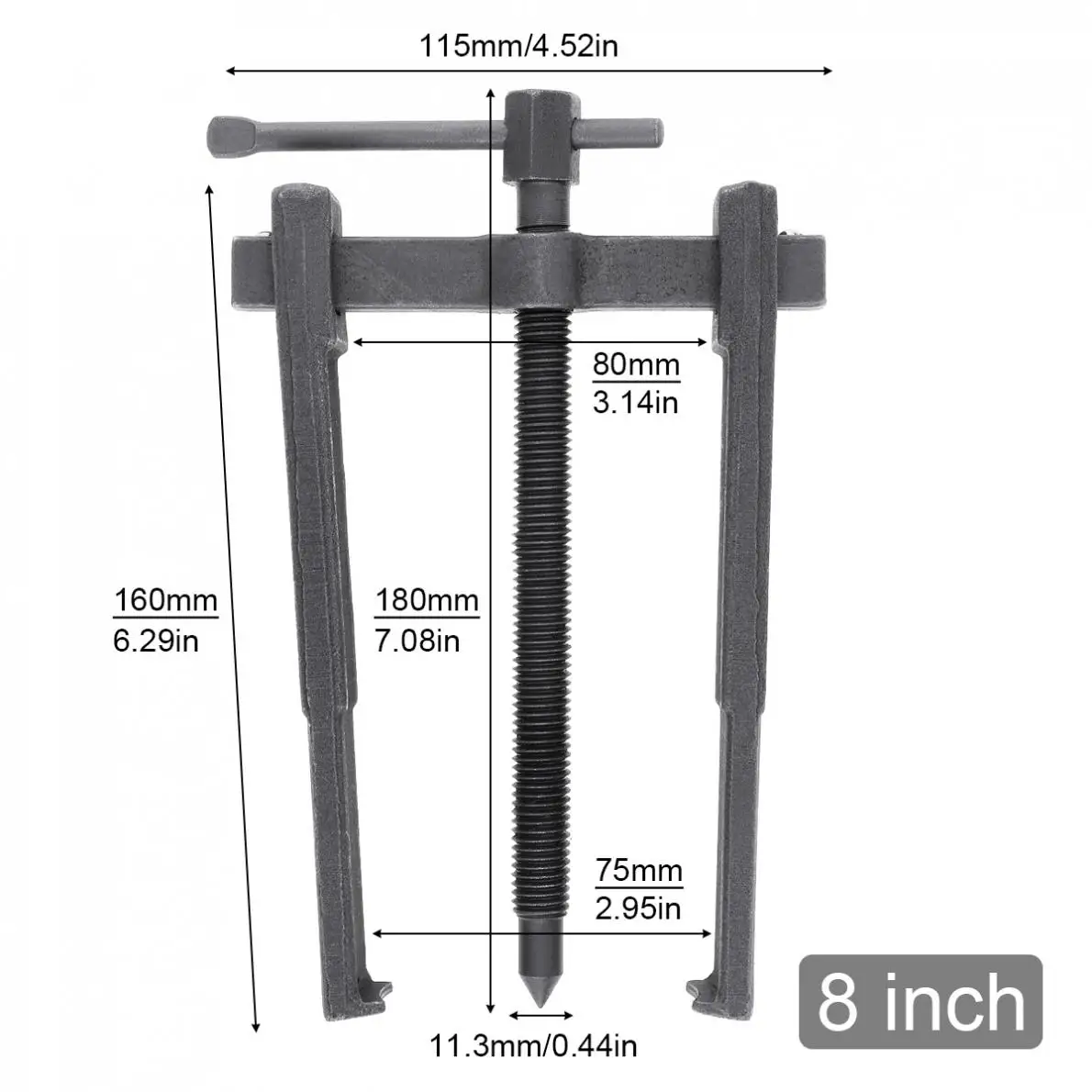 8inch 200mm Two Claw Puller Separate Lifting Device Pull Bearing Auto Mechanic Hand Tools Bearing Rama