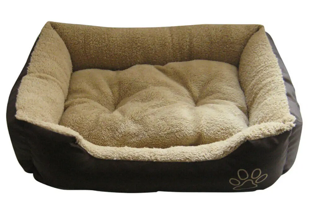 

Новая кровать для питомца, собака, кошка, щенок, котенок, мягкая флисовая ткань-2 цвета-Маленький/Средний/Большой