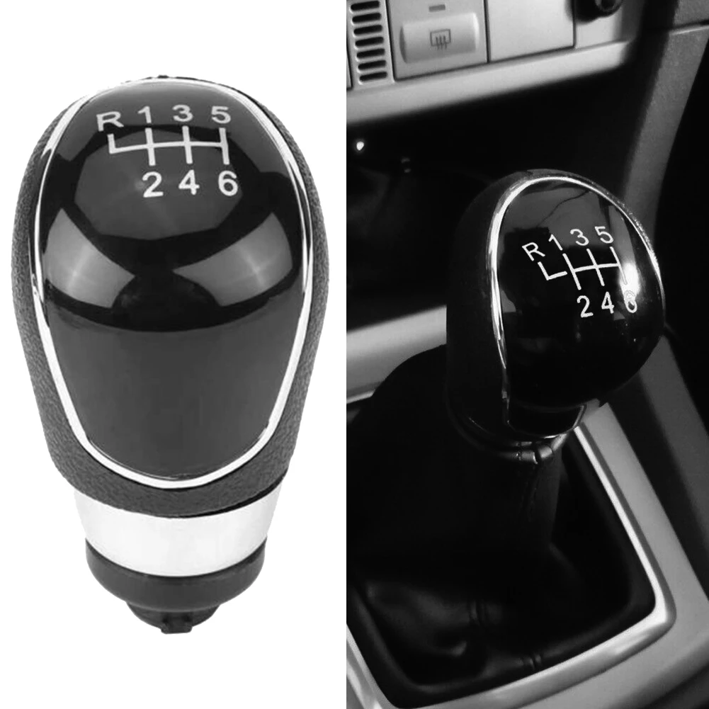 

6 Speed PU Leather Manual Gear Shift Knob For Ford For Focus For Mondeo MK2 MK3 ForFiesta Interior Car Gear Shift Accessories