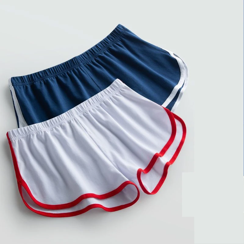 Man Sexy Open Crotch Underwear Thin Gay Outdoor Sex Panties Summer Soft Sport Crotchless Shorts Hidden Zipper Hollow Hole Boxers