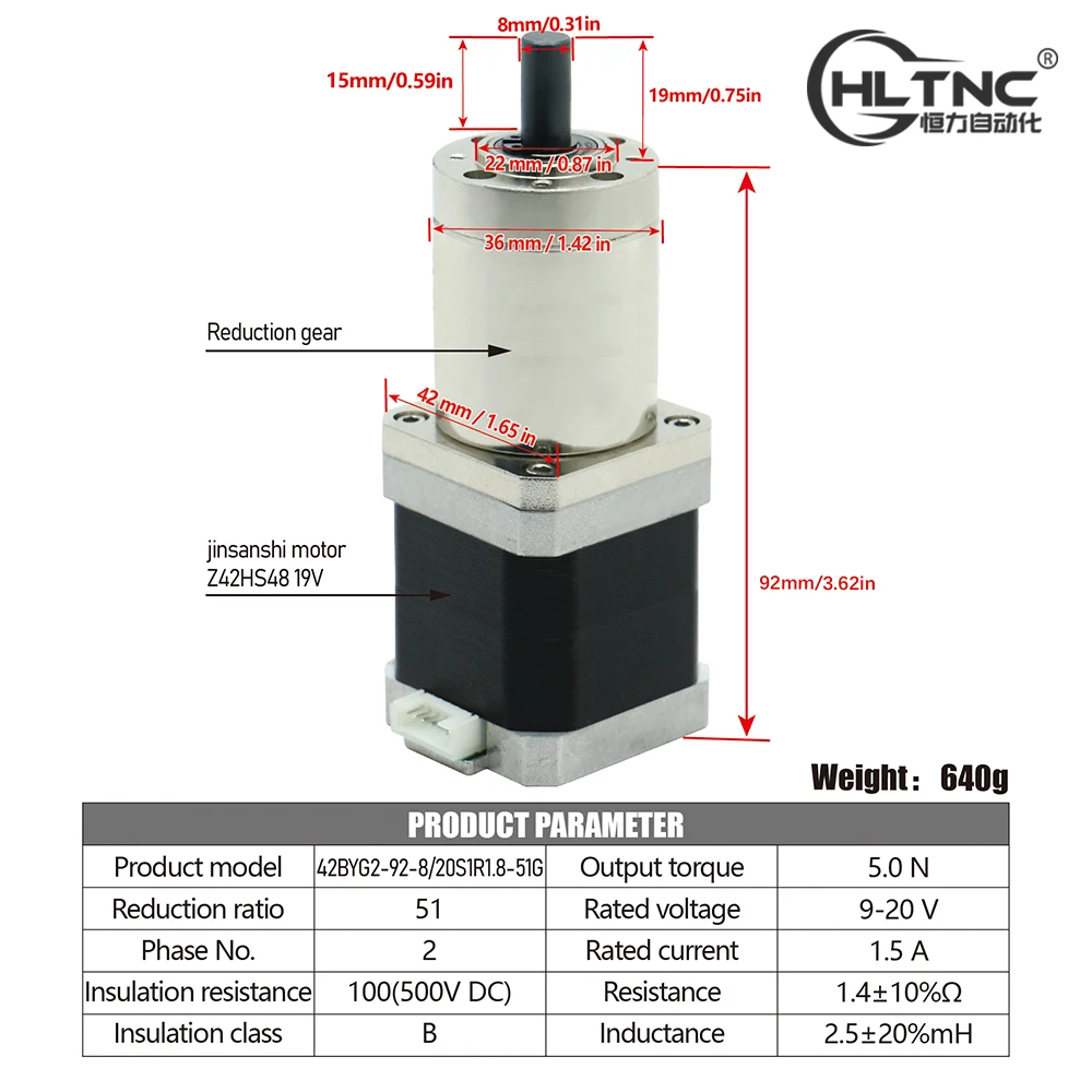 

Новый гибридный шаговый двигатель Nema17 42BYG 42HS48 с высоким крутящим моментом и соотношением 3,7 14 51, планетарный редуктор, коробка передач для станков с ЧПУ