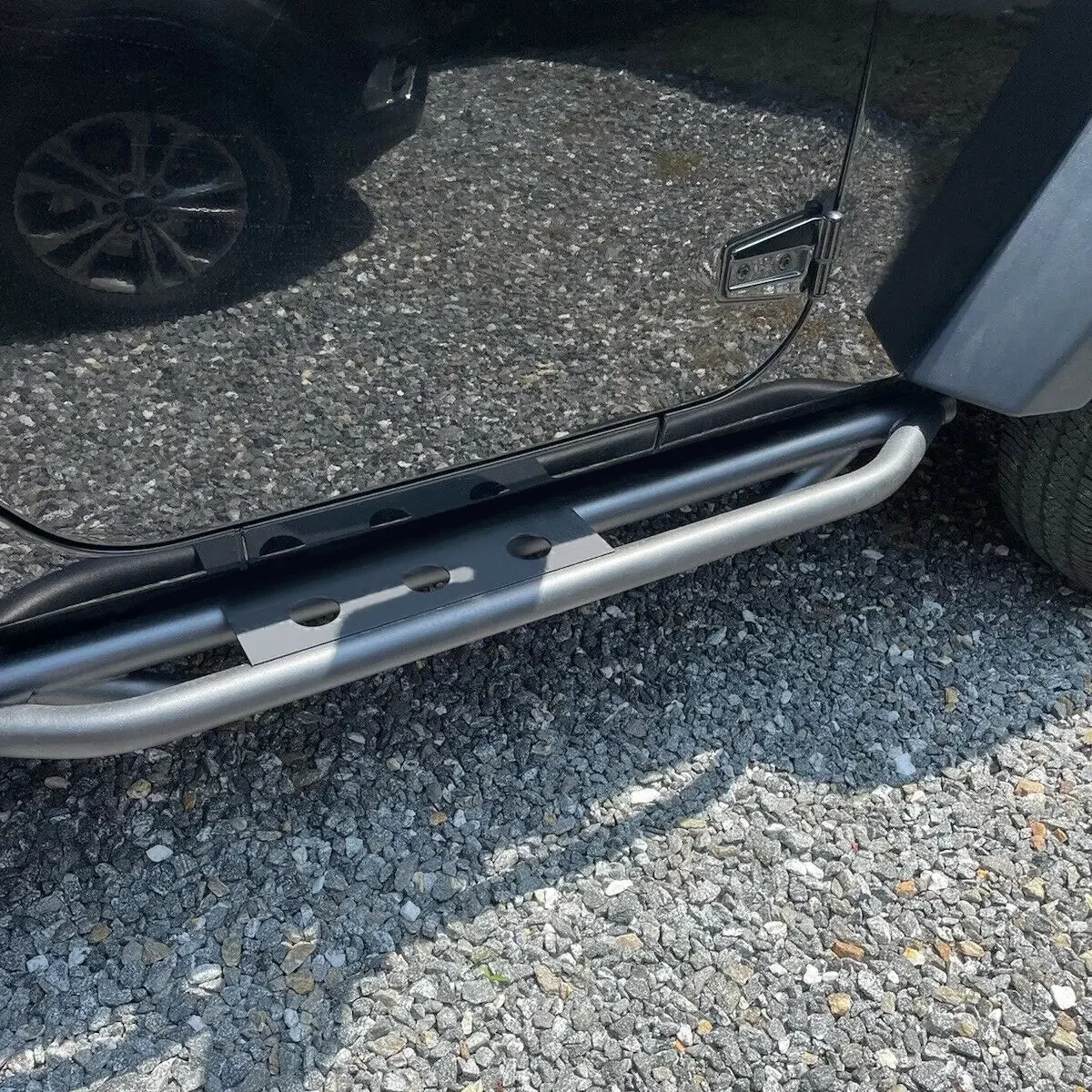 Черный армированный доспех для двери 2/4 боковой шаг Nerf Bar Rock Slider Rail подножки Jeep