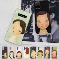 yoshitomo nara phone case for samsung s21 a10 for redmi note 7 9 for huawei p30pro honor 8x 10i cover