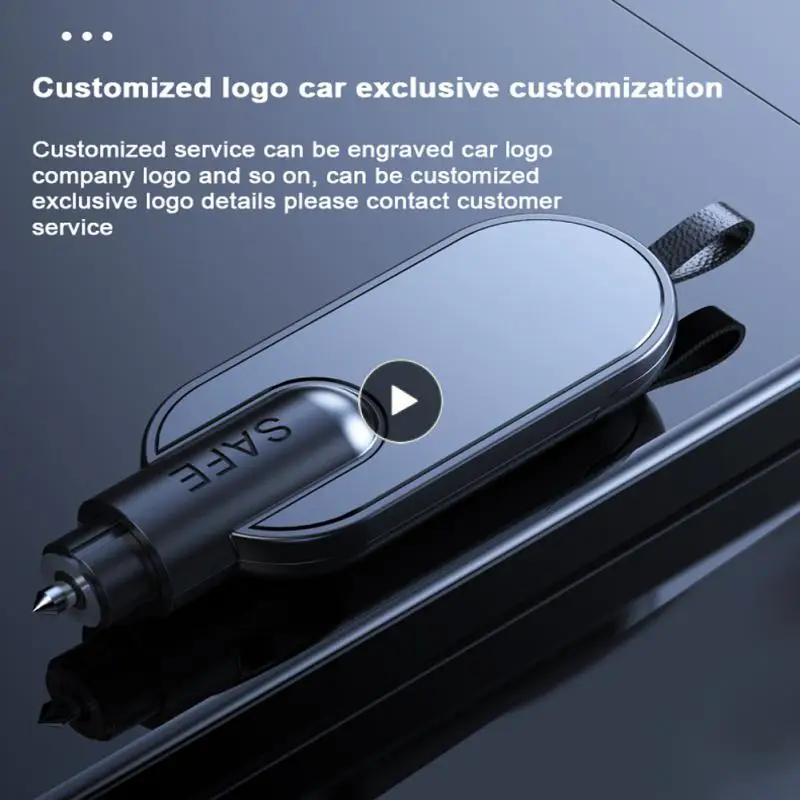 

Aluminum Alloy Car Safety Hammer Multifunctional Strong Head Escape Safety Tool Tungsten Steel Mini Emergency Safety Hammer