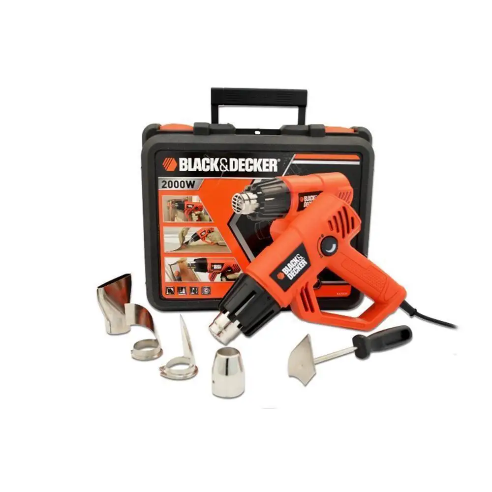 

Фен с горячим воздухом Black Decker KX2001K, 2000 Вт, с европейской вилкой