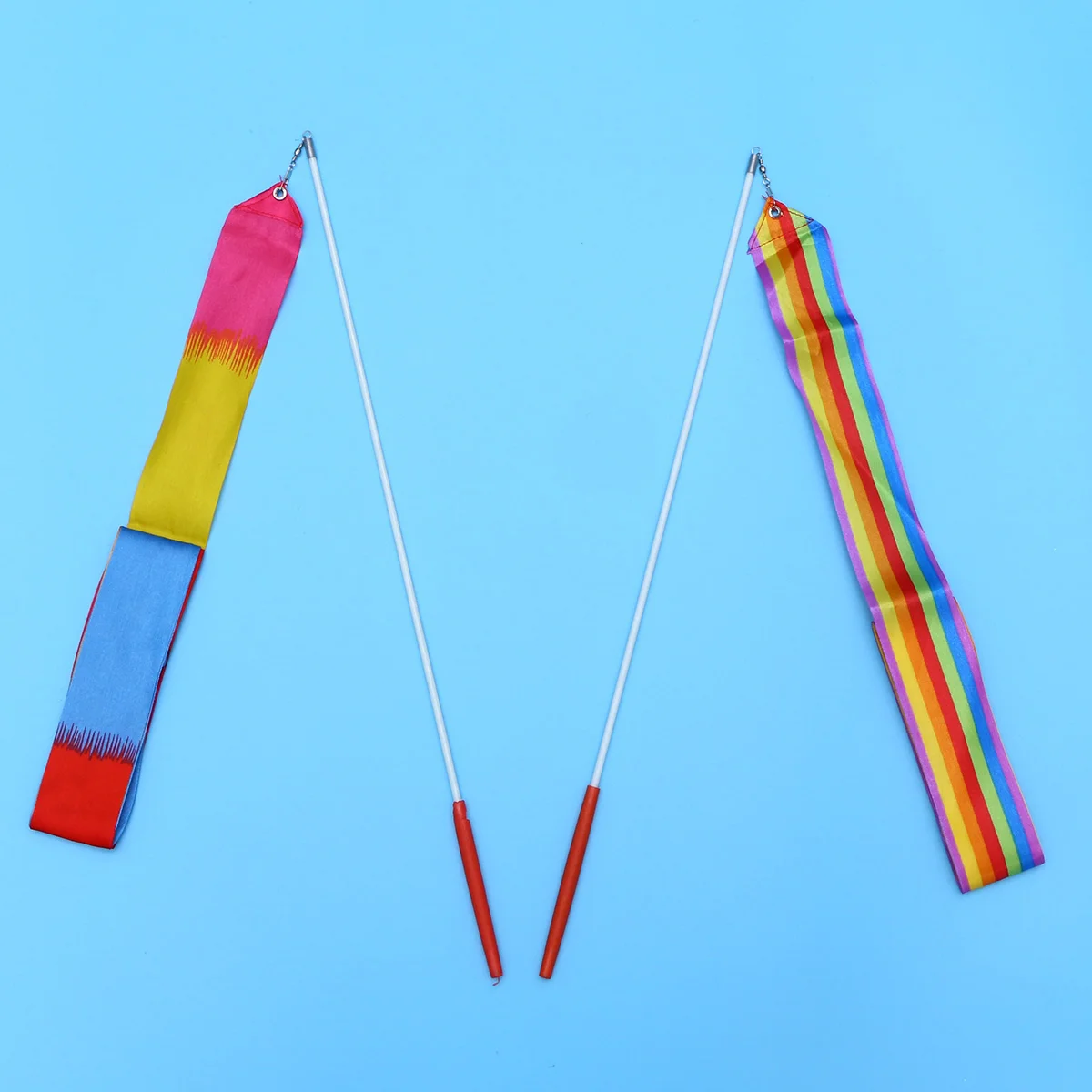 

12pcs Ribbon Creative Colorful Funny Rhythmic Ribbon Dancing Streamers for Kids