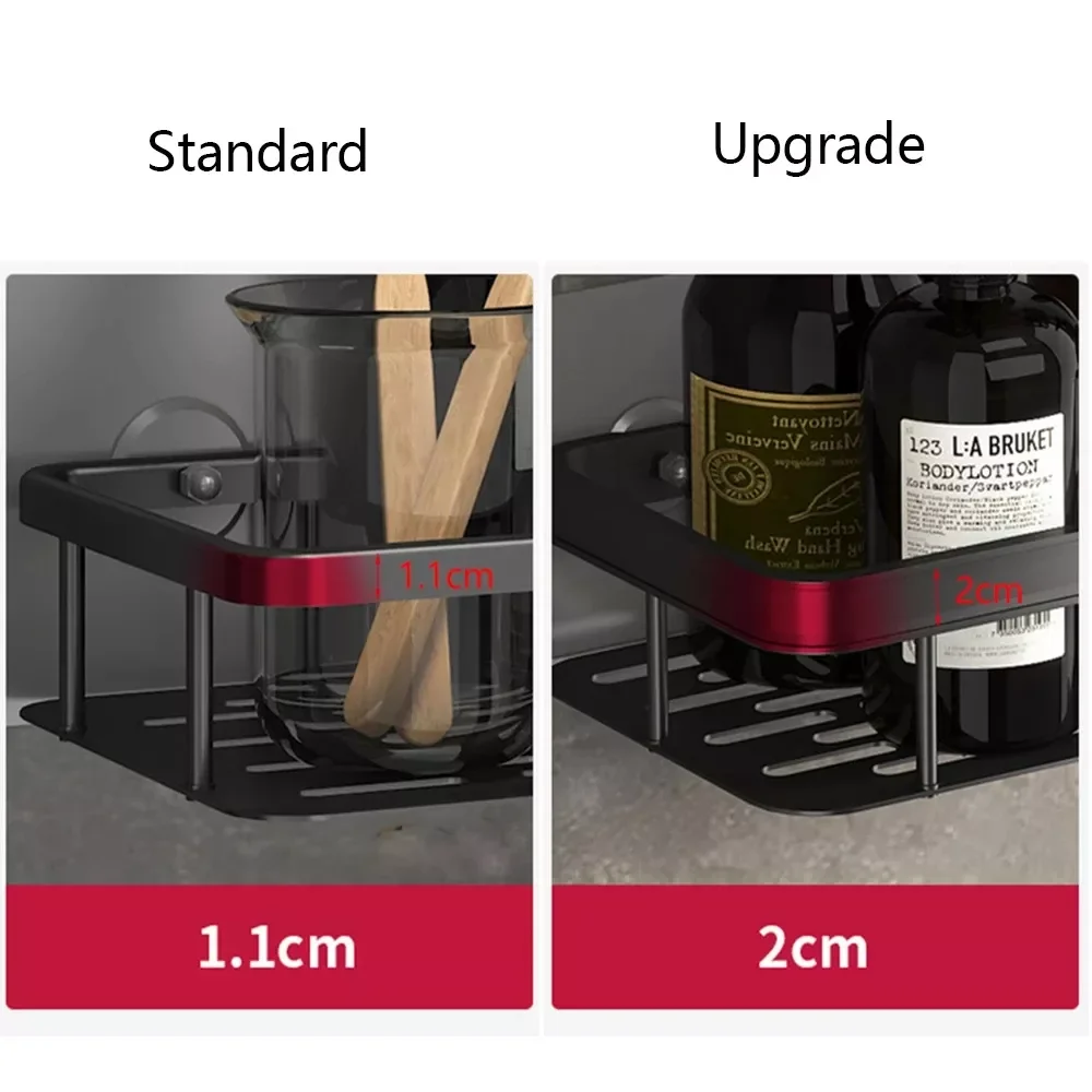 

2022NEW Aluminum Bathroom Shelves No-Drill Corner Shelf Shampoo Holder for Shower Kitchen Bathroom Organizer Bathroom Accessorie