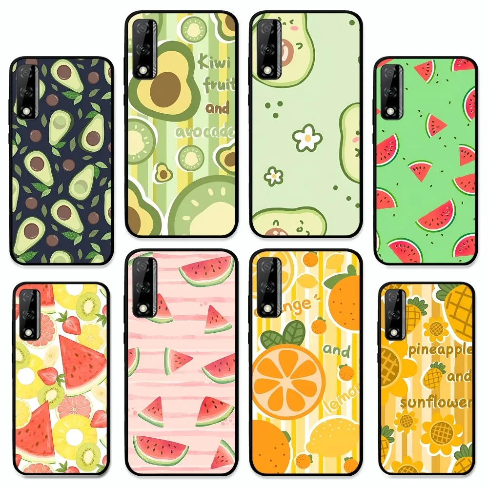 

Cute cartoon fruit Phone Case For Huawei Y9 6 7 5 Prime Enjoy 7s 7 8 plus 7a 9e 9plus 8E Lite Psmart Shell
