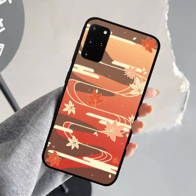 Genshin Impact Kaedehara Kazuha Phone Case for Samsung S20 lite S21 S10 S9 plus for Redmi Note8 9pro for Huawei Y6 cover