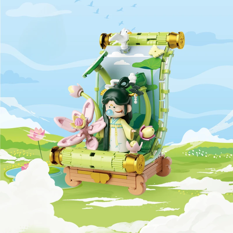 Конструктор Miniso Nanci из серии четыре сезона фигурки настольные украшения Детская