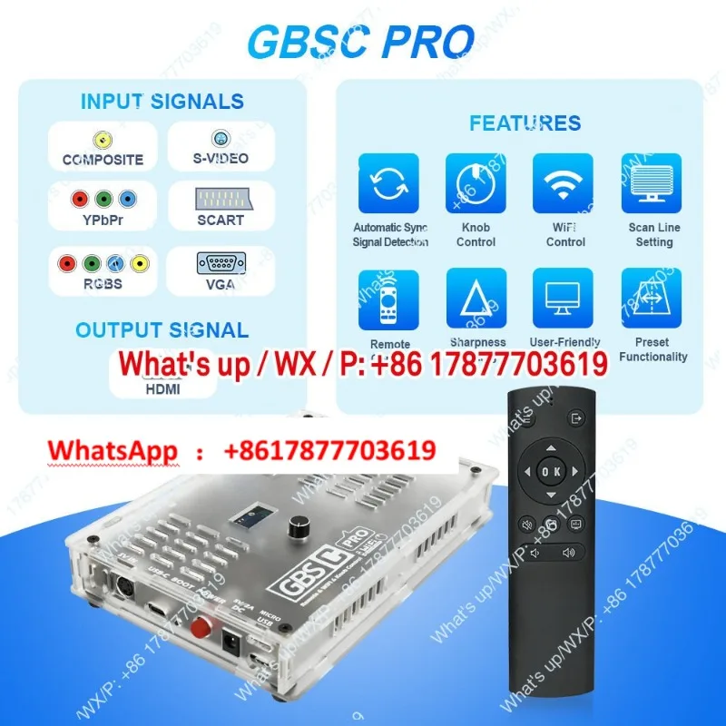 Фото GBSC PRO адаптируется к различным средневековым игровым консолям, оборудование для преобразования в высокое разрешение 1080p. №3