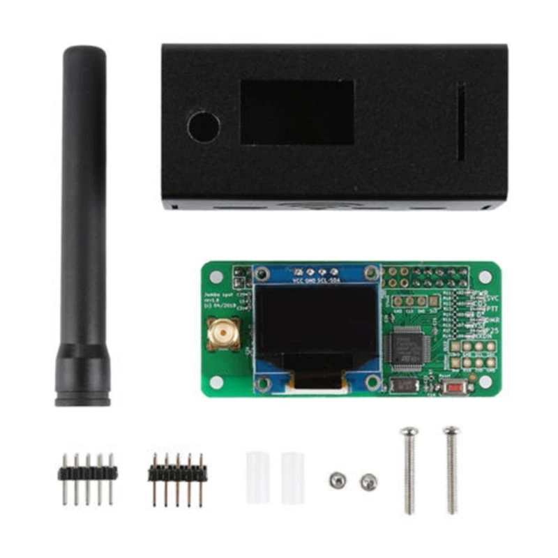 

Latest MMDVM Hotspot Expansion Board ARM 32Bit For Raspberry Pi Zero 3B P25 DMR YSF-DSTAR NXDN OLED Case+ Antenna SMA