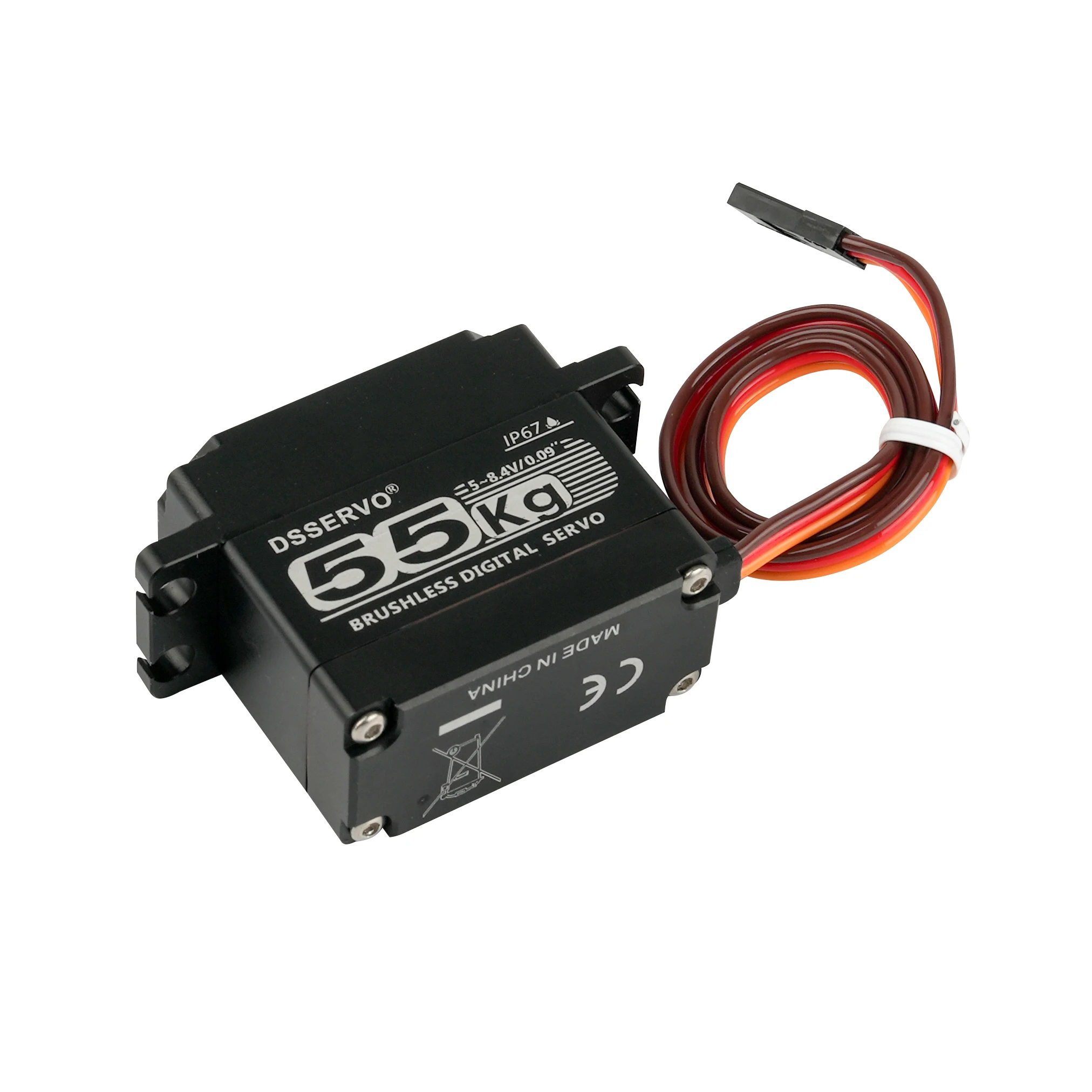 RCmall DSSERVO цифровой сервопривод 7 4 В высокоскоростной бесщеточный 25 кг 35 55 180/270/360 IP67
