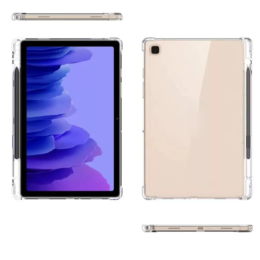 

2022 чехол для планшета Galaxy Tab S6 Lite 10,4 2020 Φ/P615/P619, держатель для карандашей, прозрачный силиконовый чехол