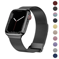 metal strap for apple watch band 44mm 40mm 42mm 38mm stainless steel bracelet loop iwatch series 7 3 4 5 6 se 41mm 45mm