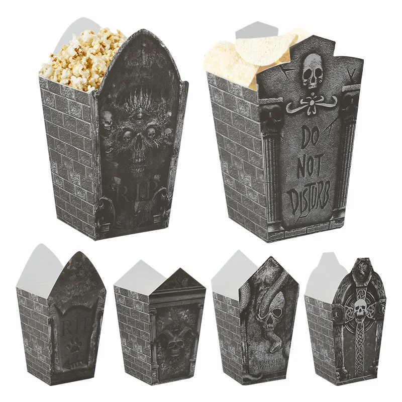 

Коробки для попкорна Хэллоуин 6 шт.