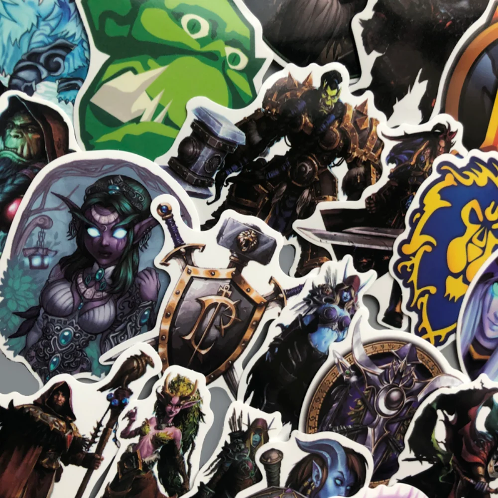50 шт., светоотражающие автомобильные наклейки World of Warcraft Tribal Hero, наклейки и наклейки для Ford Focus Honda Volkswagen