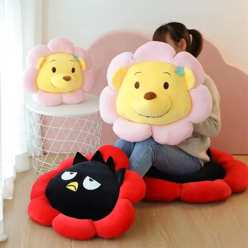 Скидка Мультяшная плюшевая кукла Sanrio Cinnamoroll Melody Sun Flower Kawaii мягкая подушка диван ковер подушка для девочки подарок для гостиной Pаспродажа Мультяшная плюшевая кукла Sanrio Cinnamoroll Melody Sun Flower Kawaii мягкая подушка диван ковер подушка для девочки подарок для гостиной