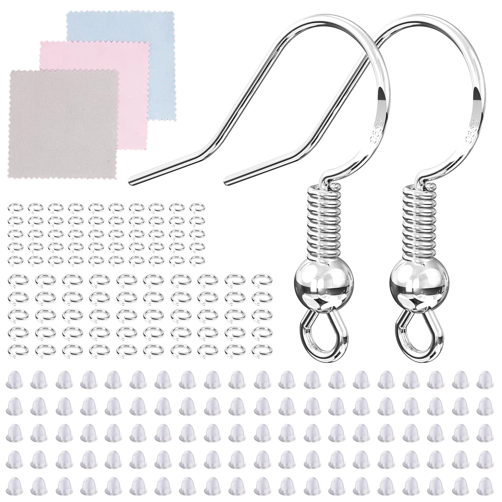 

Серьги-Крючки для изготовления ювелирных изделий, Набор для изготовления сережек из 300 шт., товары для изготовления сережек с замком