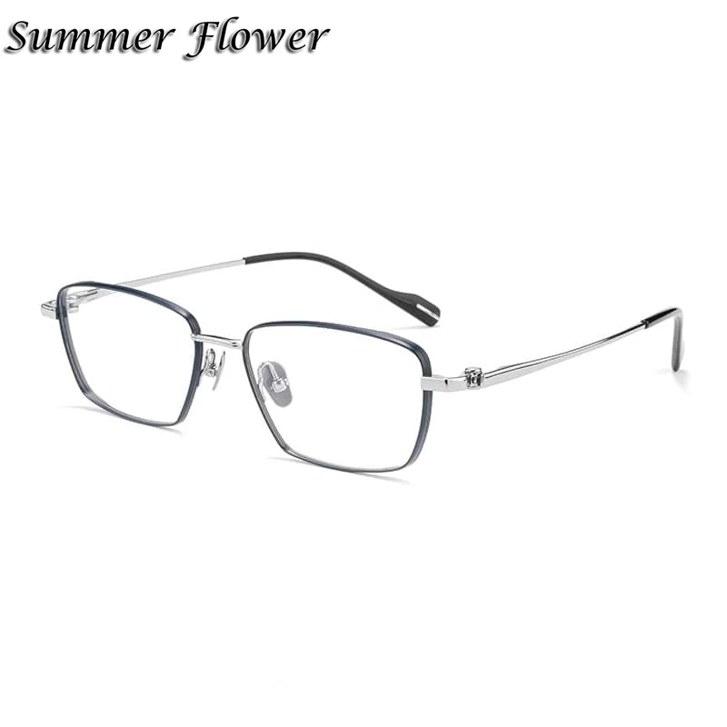 Мужская качественная оправа для очков из чистого титана линз по рецепту очки с