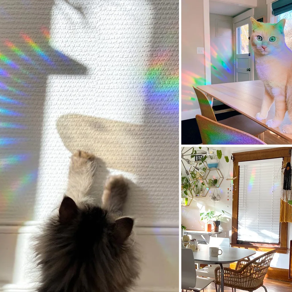 

New SunCatcher Butterfly Wall Sticker Rainbow Window Mirror Sticker Bedroom Decoration Window Decal for Home Decor Rainbow Maker