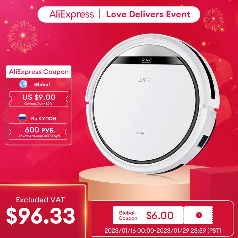 ILIFE V3s Pro Robot Vacuum Cleaner ,Large Dust box,Automatic Recharge,Remote-control ,Intelligent Gyroscope Planning Path