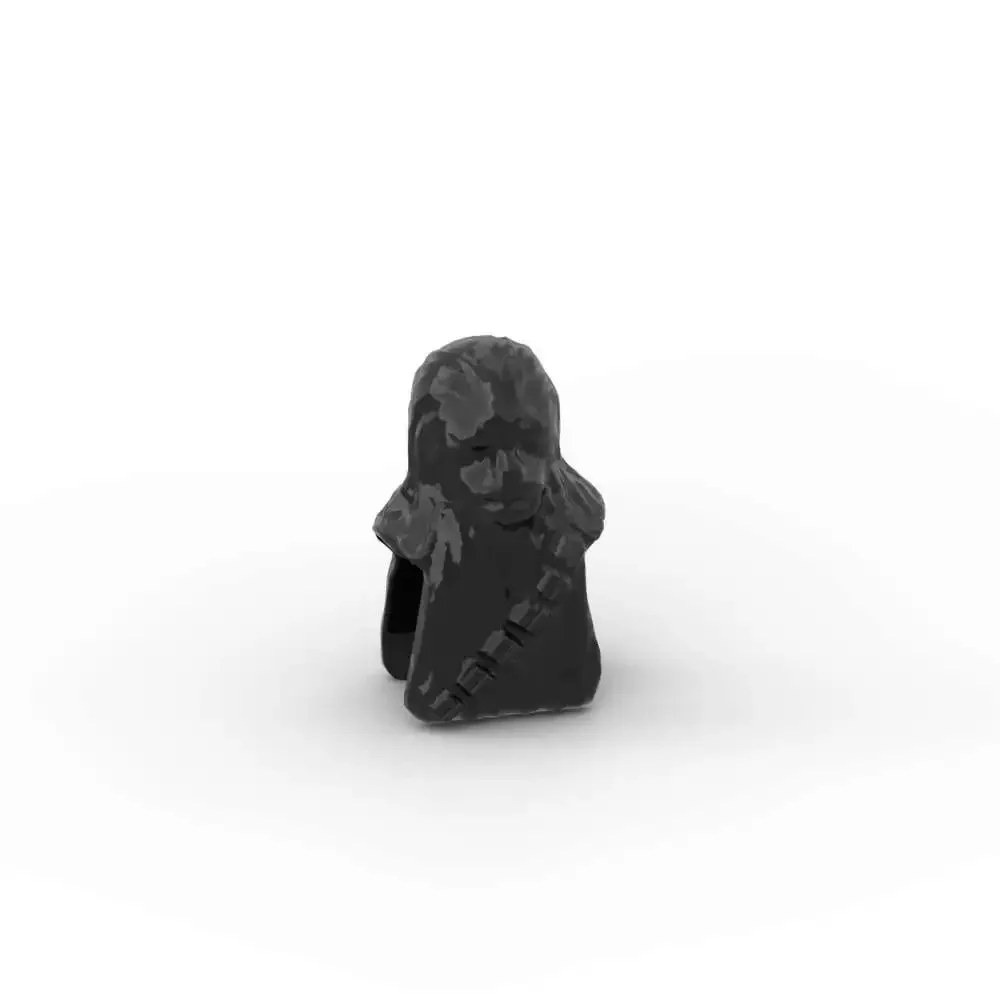 MOC 10 шт. головоломка частицы 30483 Горилла волосы строительные блоки Wookiee Solider голова