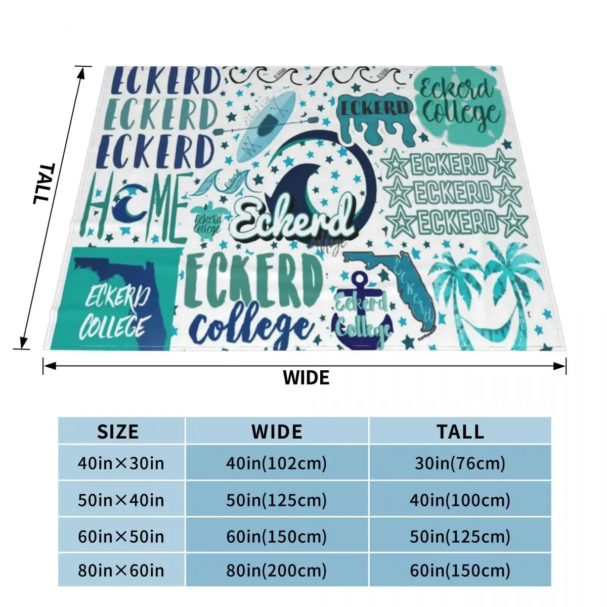 Eckerd студенческое одеяло одеяла для кровати ворсистые Смешные подарочные