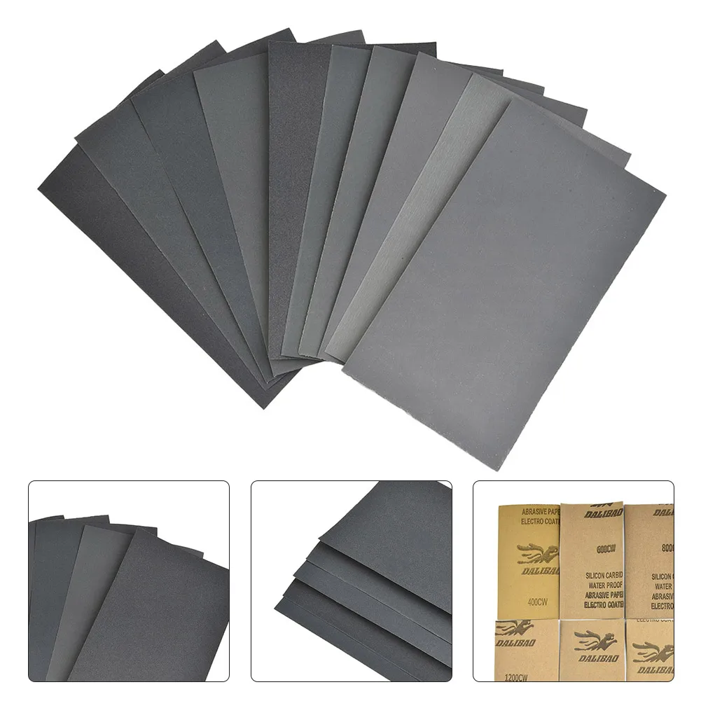 

15Pcs/Set Wet Sandpaper 400 600 3000 800 1000 1200 1500 2000 2500 Grit Sanding Paper Water/Dry Abrasive Tool For Metal Polishing