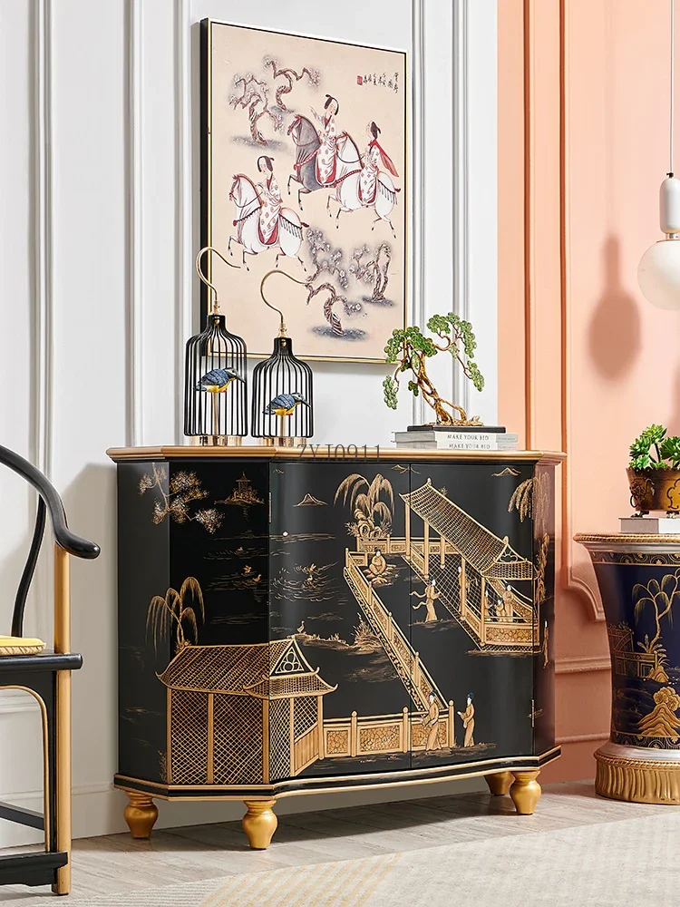 * 1Новый китайский черный золотой окрашенный французский средневековый персонаж