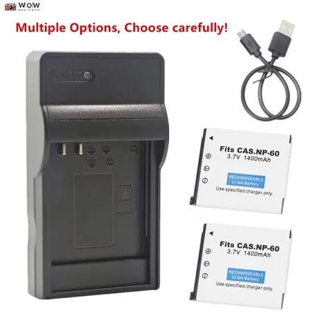 Аккумулятор или зарядное устройство NP-60 для Casio Exilim EX-FS10 S10 S12 Z29 Z90 Zoom EX-S10RD Z9 Z19 Z20 Z29PE
