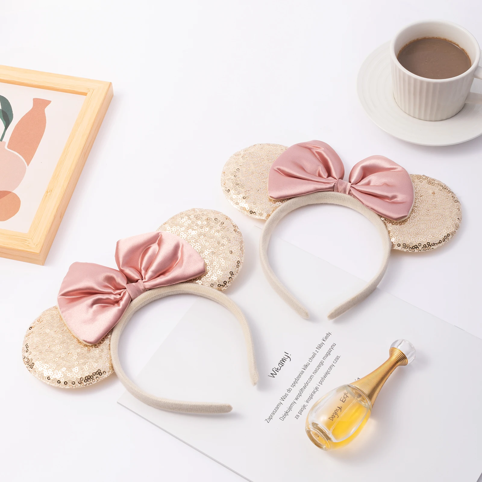 Повязки на голову с ушками мыши цвет в ассортименте