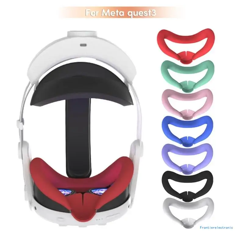 

Silicone Face Cover for Quest3 Headset Cushion Sweatproof Waterproof DropShipping