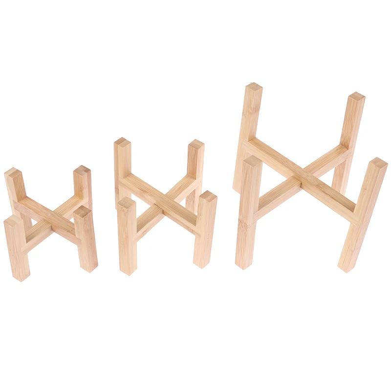 

Hot sale Wood Planter Pot Trays Flower Pot Rack Strong Free Standing Bonsai Holder