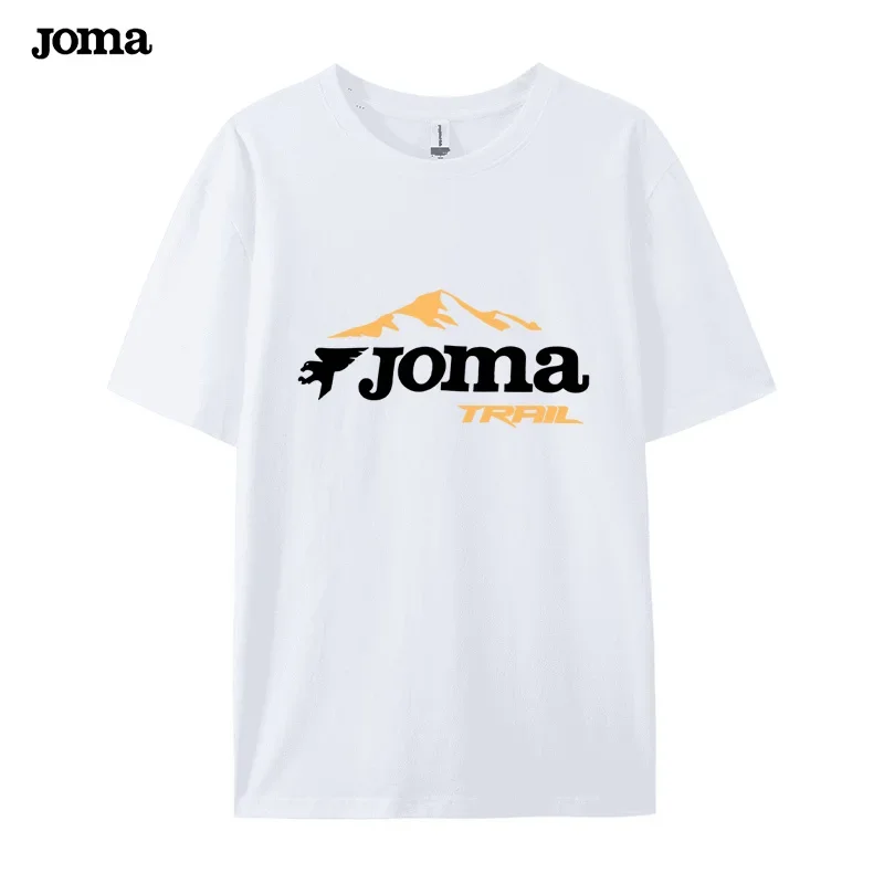 Фото Футболки JOMA Tribute для мужчин, повседневные, из хлопка, с коротким рукавом, для рыбалки, для отдыха, для кемпинга, влагоотводящие. №3