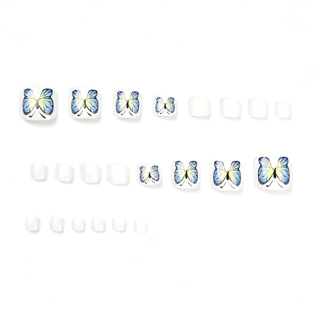 24 шт./набор искусственные ногти в французском стиле | Красота и здоровье