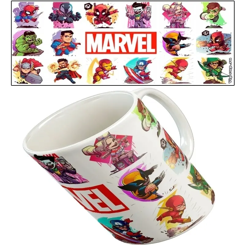 MARVEL - Кружка большая. Классическая. С красивым рисунком принтом. юмором. В подарок.